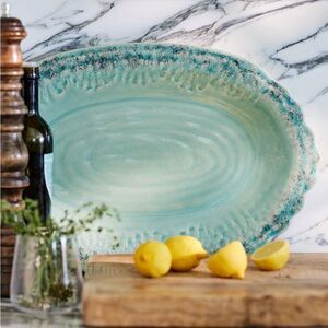 NO LONGER AVAILABILE - Anthropologie Old Havana Turquoise Lg Platter